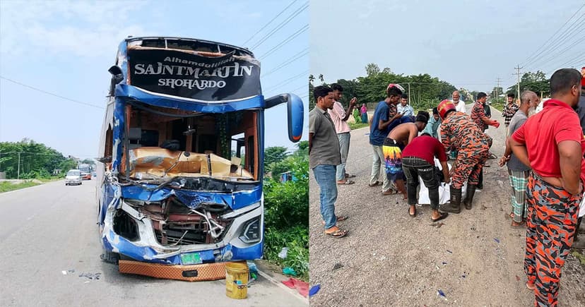 সিলেটে দুই বাসের সংঘর্ষে চালক-হেলপার নিহত
