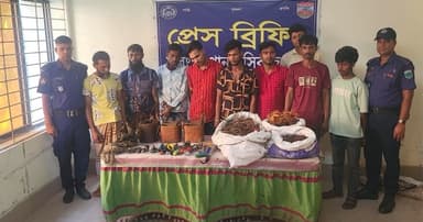 সলঙ্গায় ট্রান্সফরমা চোর চক্রের ৯ সদস্য গ্রেপ্তার