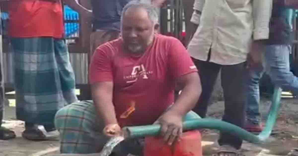 কোটালীপাড়ায় পানির পাম্প থেকে বের হচ্ছে গ্যাস, এলাকায় চাঞ্চল্য
