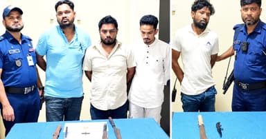ব্রাহ্মণবাড়িয়ায় রাতের অভিযানে অস্ত্র-গুলি-ইয়াবাসহ গ্রেপ্তার ৪