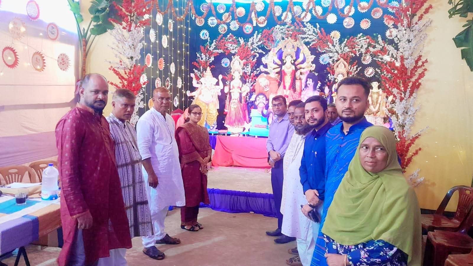 পূজামণ্ডপে নিরাপত্তা ও সরকারি সহায়তা পর্যবেক্ষণ