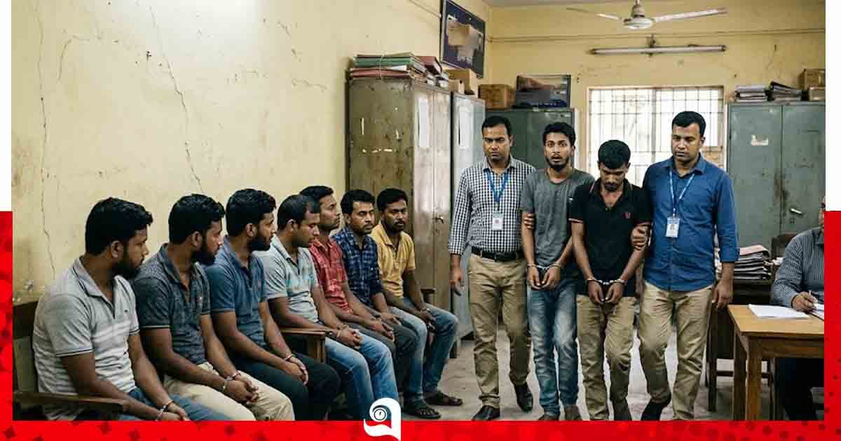 থানায় আট চোরের সঙ্গে দেখা করতে এসে গ্রেপ্তার আরও দুজন