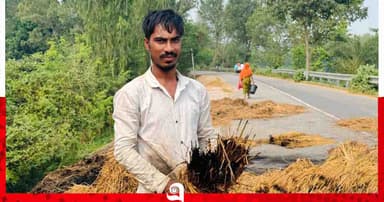 মান্দায় দুর্বৃত্তের আগুনে পুড়ে ছাই হলো ৩ বিঘা জমির ধান
