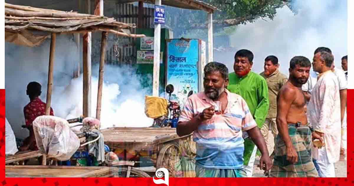 ডেঙ্গু প্রতিরোধে ভূঞাপুর পৌরসভার মশক নিধন