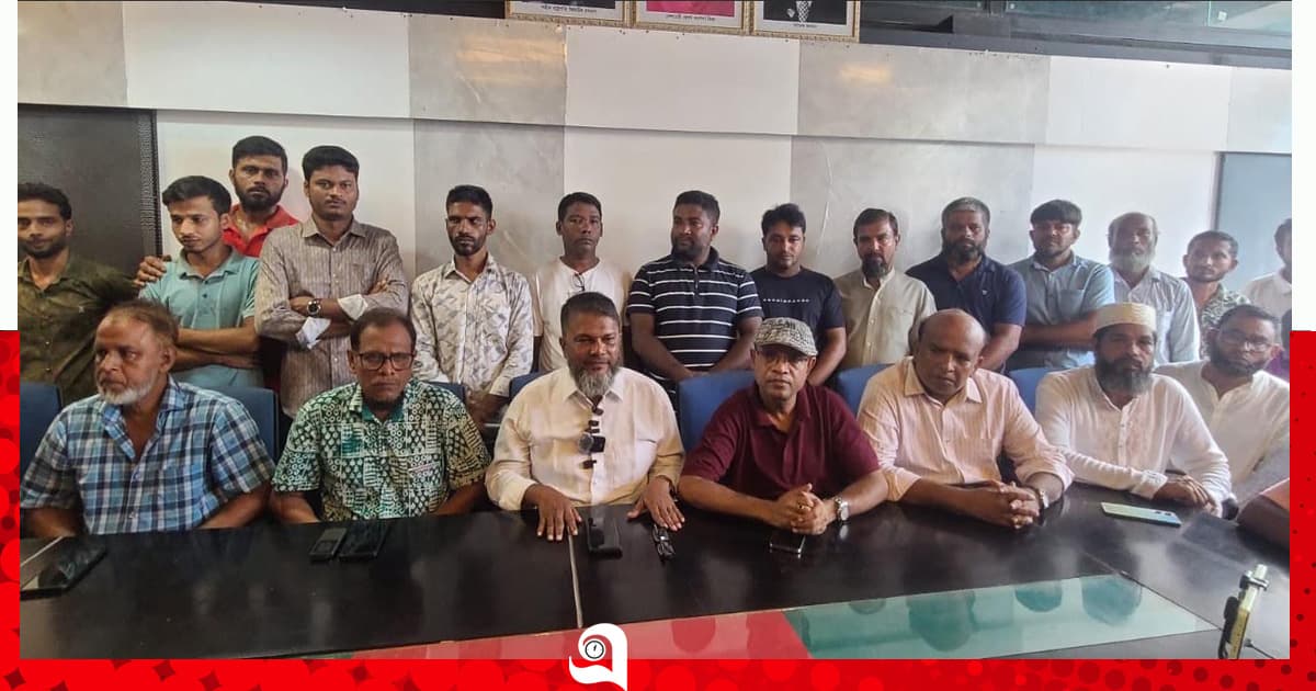 নেছারাবাদে মিথ্যা ও অপপ্রচারের বিরুদ্ধে সংবাদ সম্মেলন