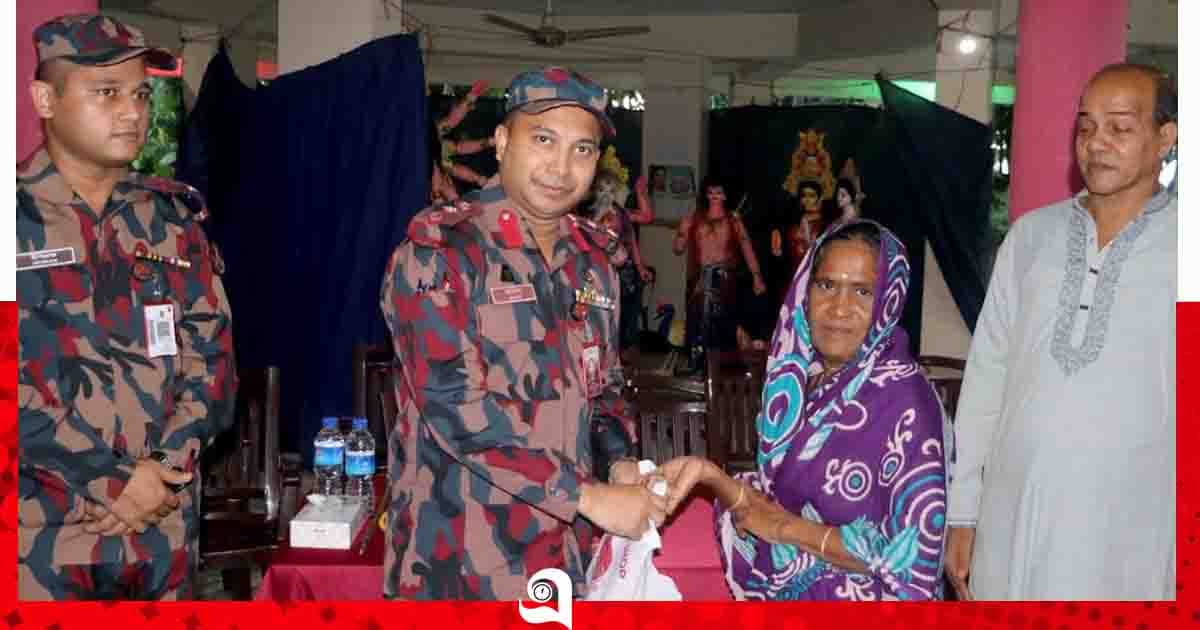 বাঘাইছড়িতে দুর্গাপূজার নিরাপত্তায় ড্রোনে নজরদারি ও বিজিবির টহল