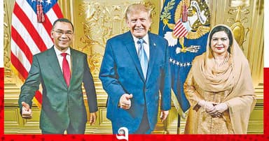 ট্রাম্পের নৈশভোজে তারেক-জুবাইদার ছবি প্রকাশ