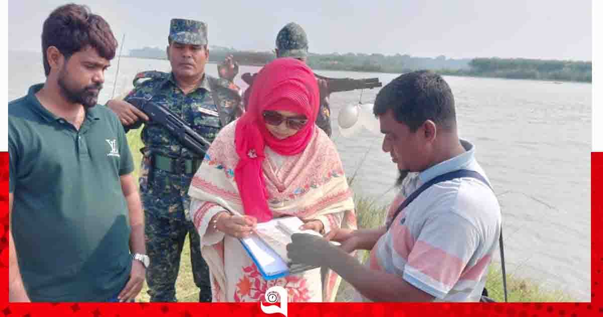 বরিশালে চার জেলের কারেন্ট জাল ধ্বংস ও অর্থদণ্ড