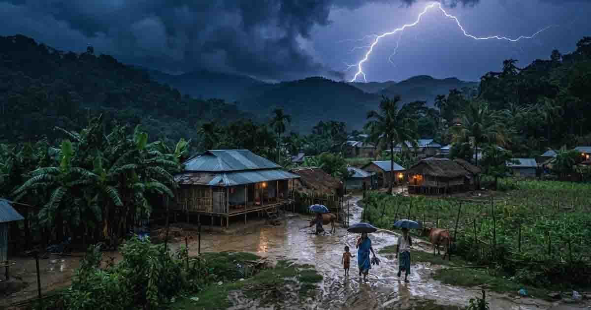 লামায় বজ্রপাতে শিশুসহ দুইজনের মৃত্যু