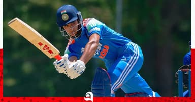 রাহুল পুত্র অন্বয়ের ঝোড়ো ইনিংস