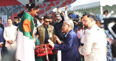 ১৮তমবারের মতো দ্রুততম মানবী যবিপ্রবির শিরিন আক্তার