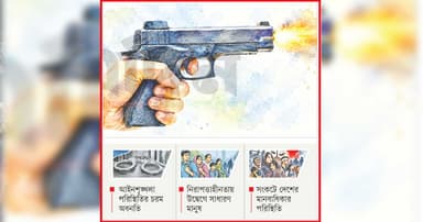 অবৈধ অস্ত্রে খুনখারাবি ‘ডালভাত’