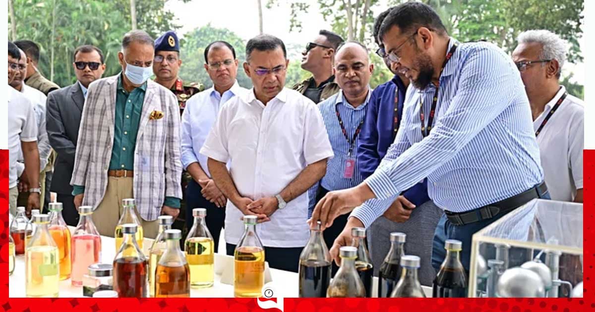 বর্জ্য থেকে তৈরি হচ্ছে তেল, প্রকল্প পরিদর্শনে প্রধানমন্ত্রী