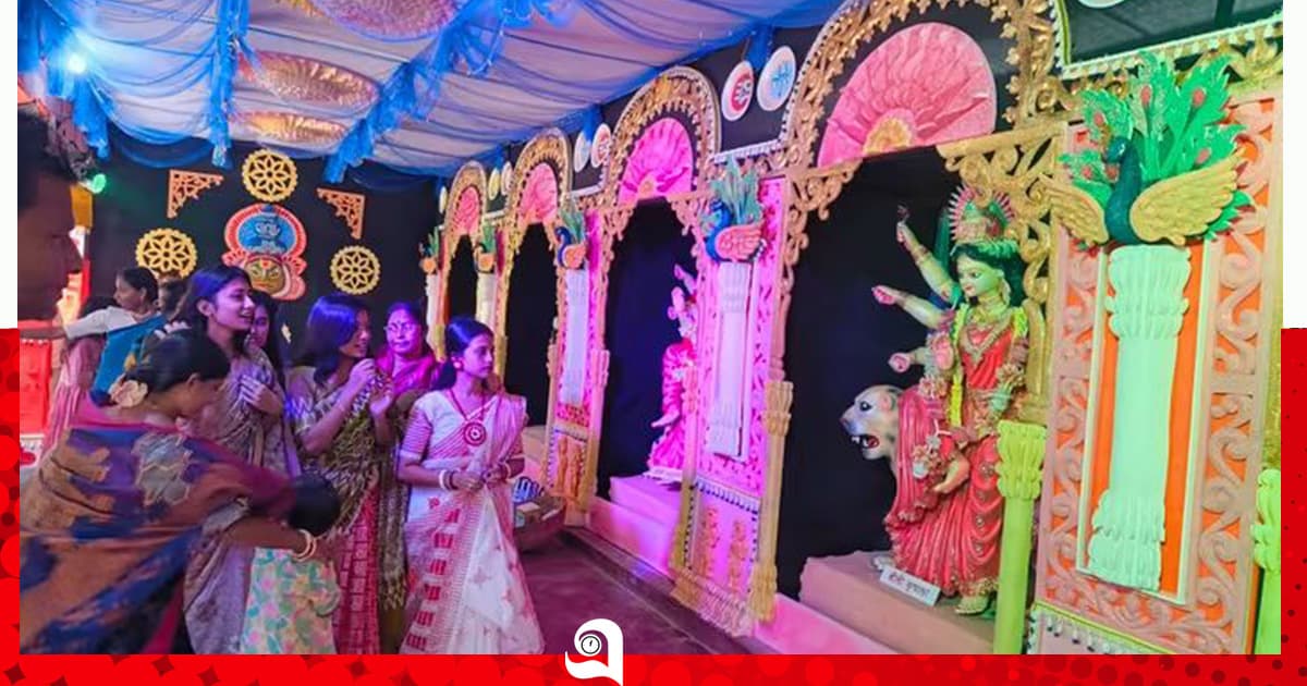 মঙ্গলচণ্ডী মন্দিরে ব্যতিক্রমী ‘নবদুর্গা পূজা’