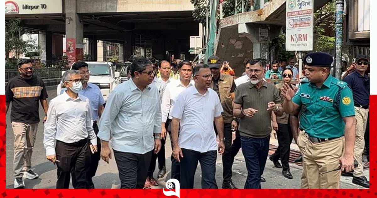 মিরপুরে দখলমুক্ত ফুটপাত পরিদর্শন প্রধানমন্ত্রীর
