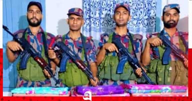 পাটগ্রাম সীমান্তে সোয়া ১ লাখ টাকার ভারতীয় পণ্য আটক