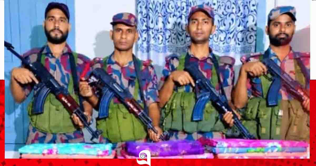 পাটগ্রাম সীমান্তে সোয়া ১ লাখ টাকার ভারতীয় পণ্য আটক