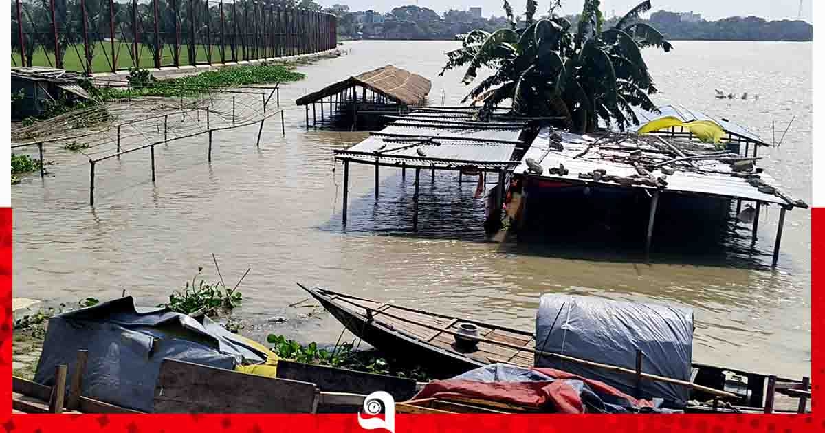 রাজশাহীর নিচু এলাকা ডুবছে পদ্মায়