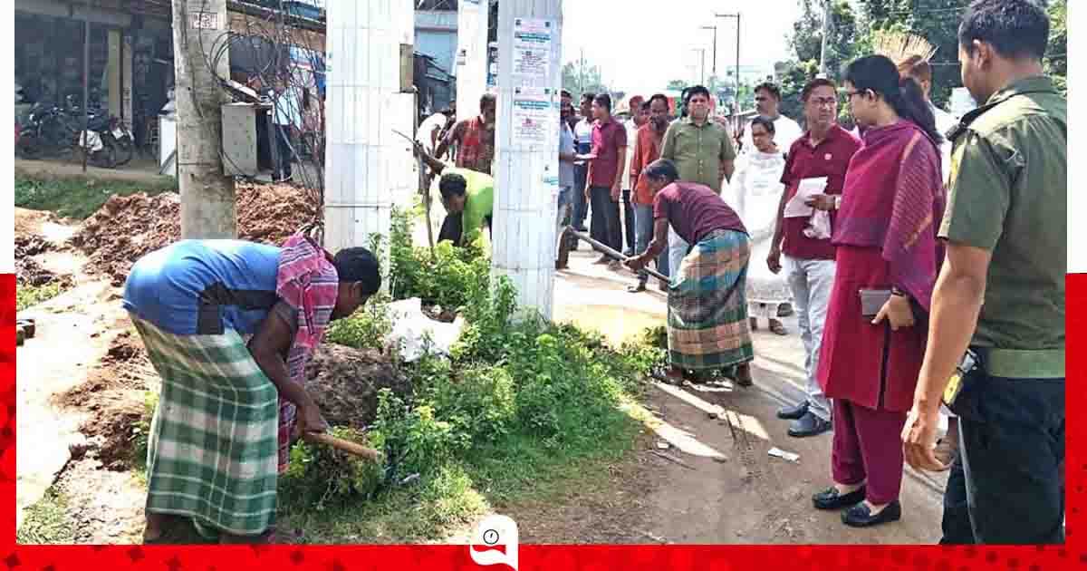 বিরামপুরে ডেঙ্গু নিধনে পরিচ্ছন্নতা অভিযান শুরু