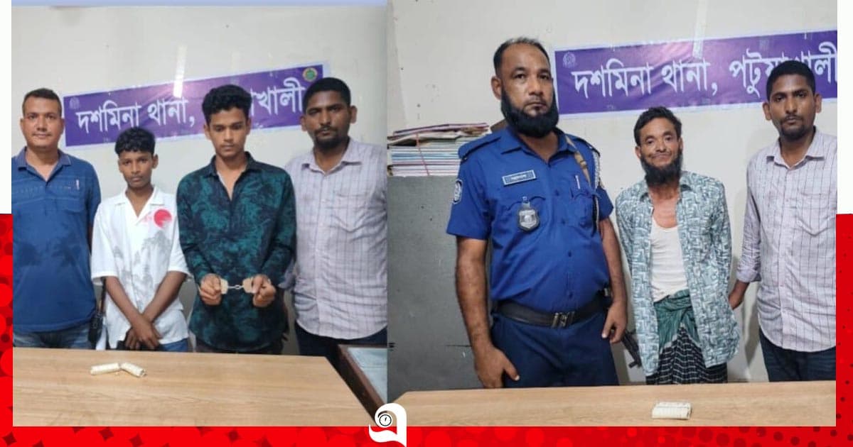 দশমিনায় পৃথক অভিযানে গ্রেপ্তার ৩
