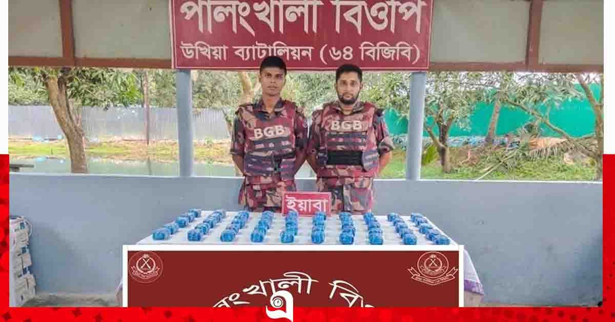 উখিয়া সীমান্তে এক লাখ ইয়াবা উদ্ধার