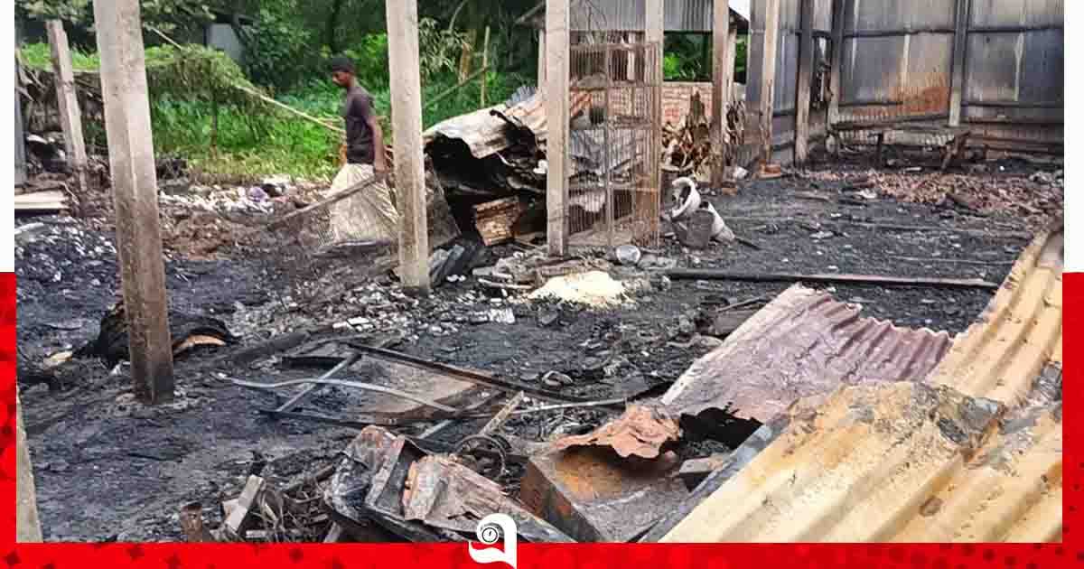 কালিয়াকৈরে মধ্যরাতে আগুন, দুই গোডাউন ও বসতবাড়ি পুড়ে ছাই