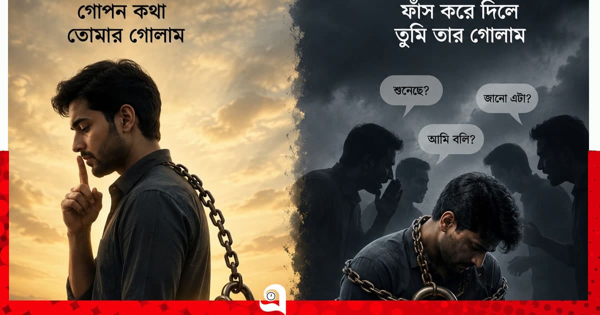 ‘গোপন কথা তোমার গোলাম, ফাঁস করে দিলে তুমি তার গোলাম’