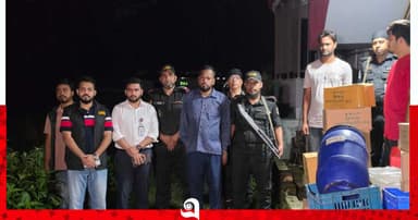 ফরিদপুরের সদ্য বহিস্কৃত এনসিপি নেতা শাহেদের কারখানায় অভিযান