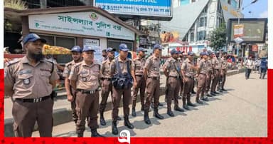 সায়েন্সল্যাবে বিপুলসংখ্যক পুলিশ মোতায়েন