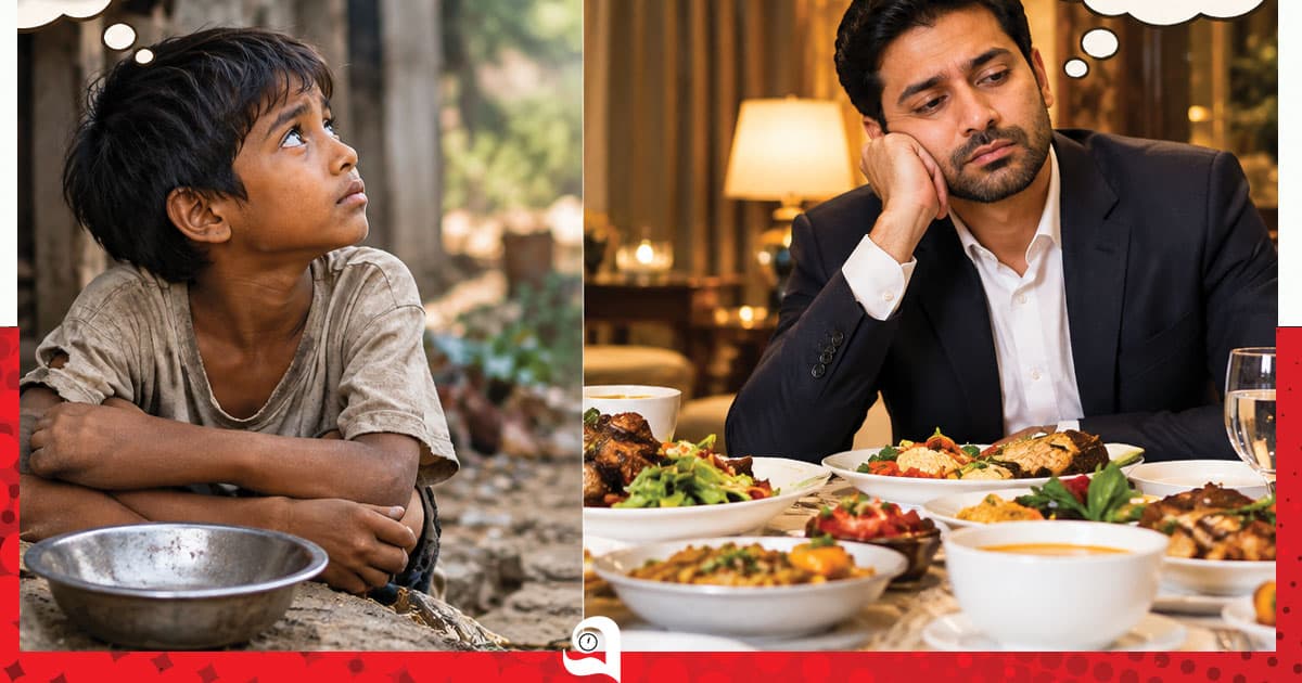 ‘গরিব খোঁজে খাদ্য, আর ধনী খোঁজে ক্ষিদে’