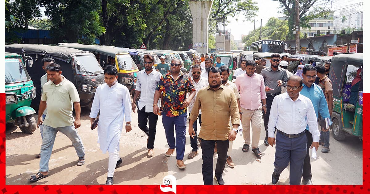 নগরীতে নির্মাণাধীন বিভিন্ন উন্নয়ন কাজ পরিদর্শনে রাসিক প্রশাসক