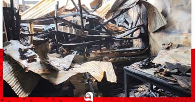 পিরোজপুরে আগুনে পুড়ল ৬ দোকান