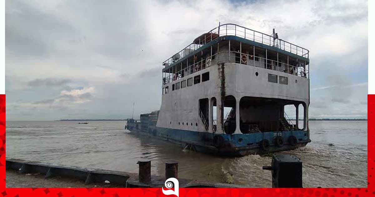 ১৬ দিন পর ফেরি চলাচল শুরু