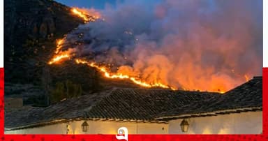 কলম্বিয়ার আন্দিজে দাবানল, পর্যটন শহর হুমকিতে