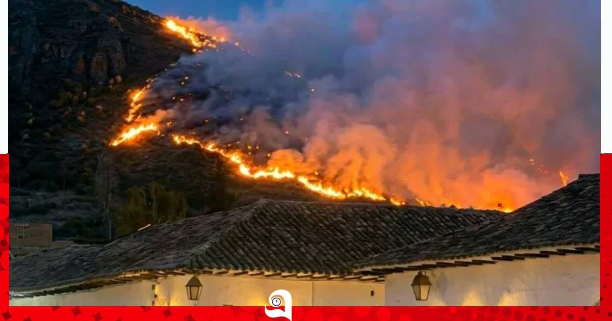 কলম্বিয়ার আন্দিজে দাবানল, পর্যটন শহর হুমকিতে
