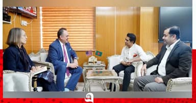 তথ্য মন্ত্রী-প্রতিমন্ত্রীর সঙ্গে মার্কিন রাষ্ট্রদূতের সাক্ষাৎ