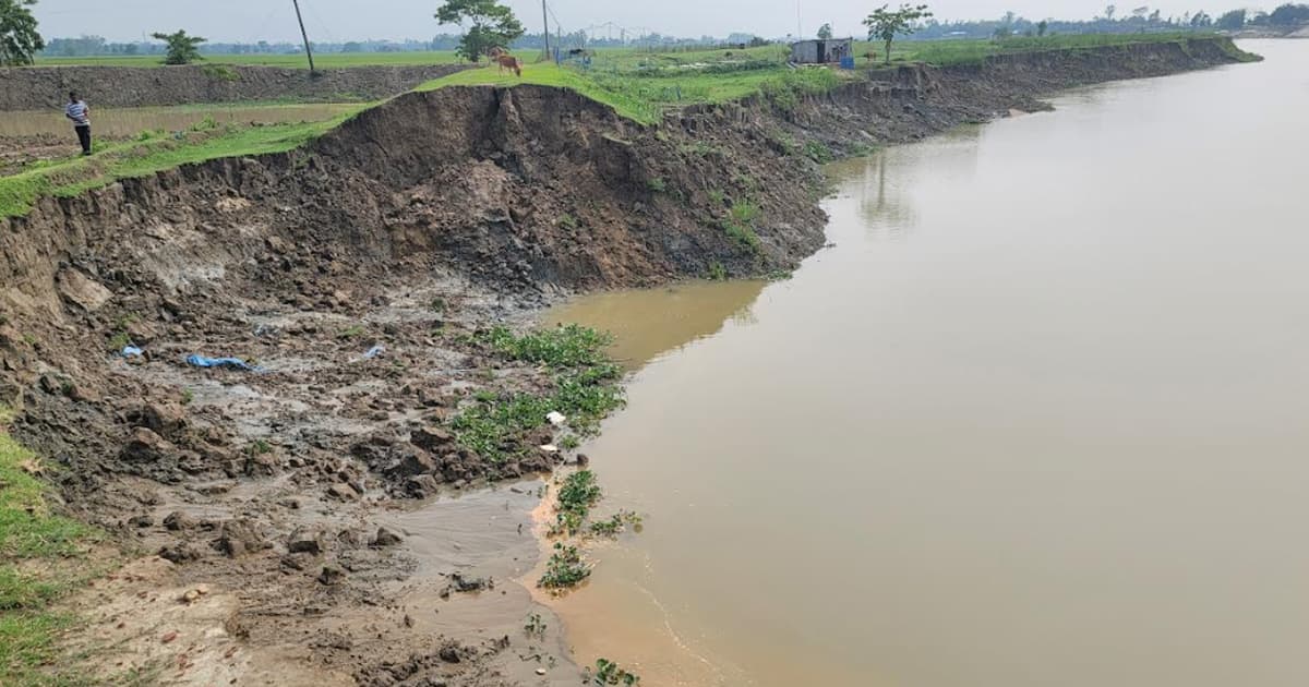 কালনী নদীর আগ্রাসী থাবায় নি:স্ব শতাধিক পরিবার