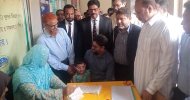 যশোরে হাম ও রুবেলার টিকাদান কর্মসূচি শুরু