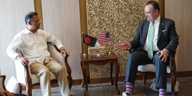 প্রধানমন্ত্রীর সঙ্গে মার্কিন রাষ্ট্রদূতের সৌজন্য সাক্ষাৎ