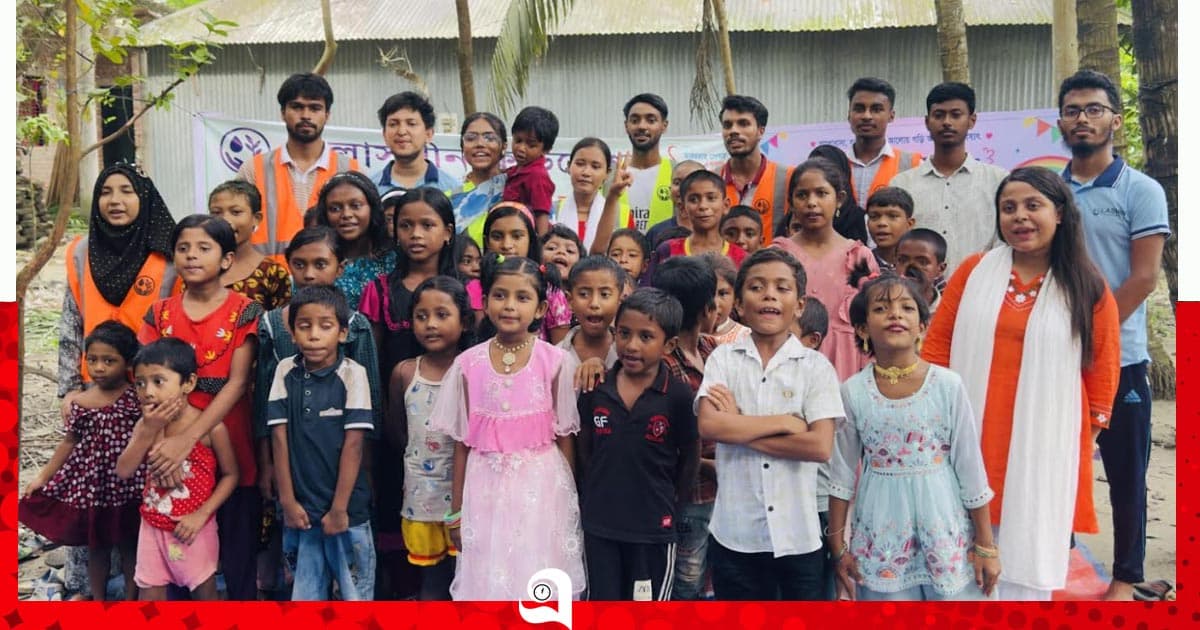 কাশিয়ানীতে অসহায় শিশুদের নিয়ে ‘আনন্দ উৎসব’