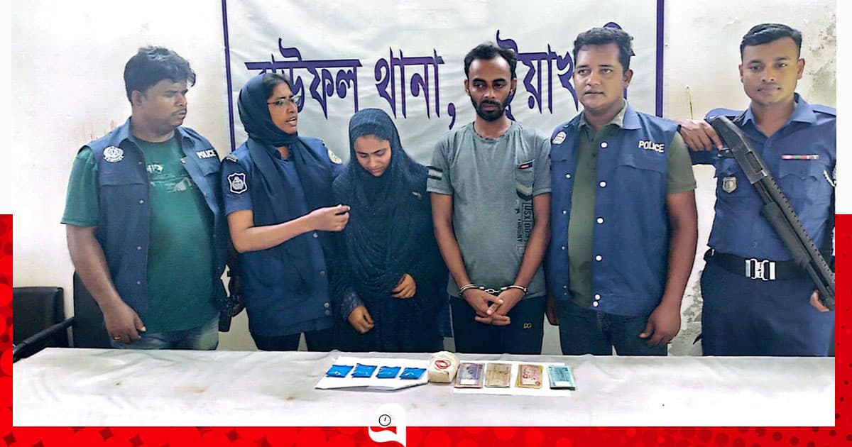 বাউফলে ইয়াবা উদ্ধার, নারীসহ গ্রেপ্তার ২