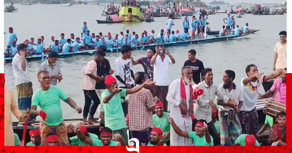 শাল্লায় নৌকা বাইচ