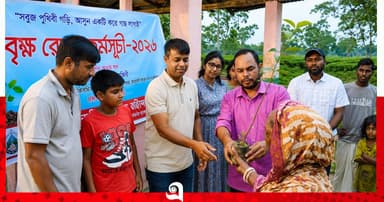 চা-বাগানে সবুজের স্বপ্ন, শতাধিক বৃক্ষরোপণ