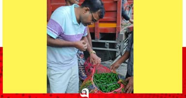 সোনামসজিদ স্থলবন্দর দিয়ে এলো কাঁচা মরিচ