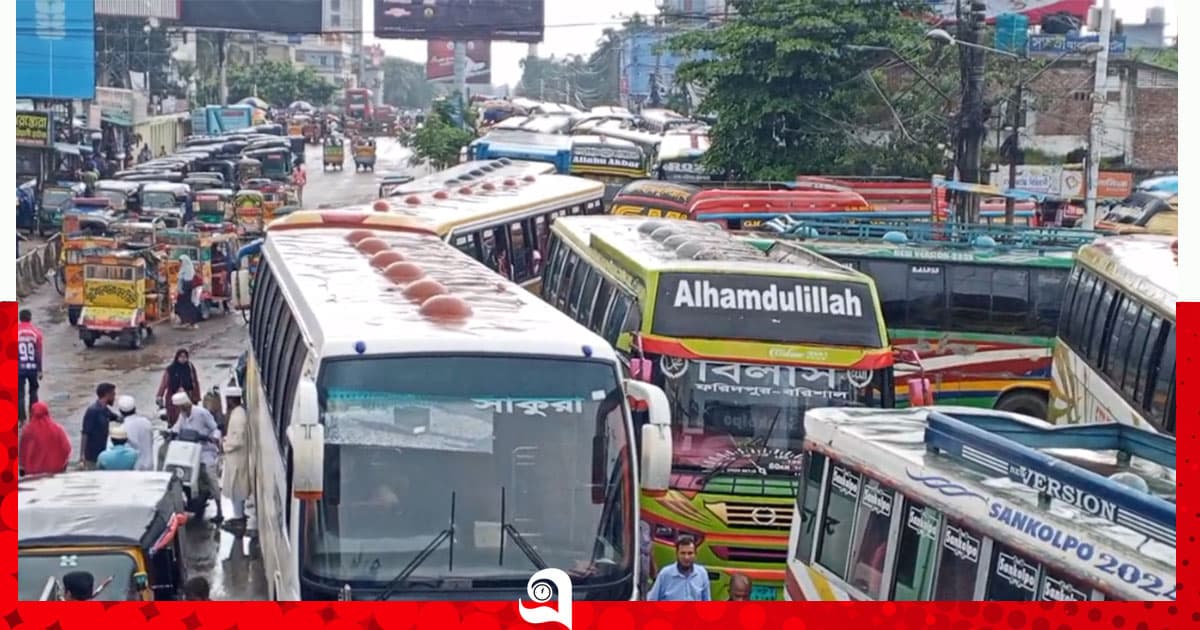 বরিশাল নথুল্লাবাদ থেকে যানবাহন চলাচল বন্ধ