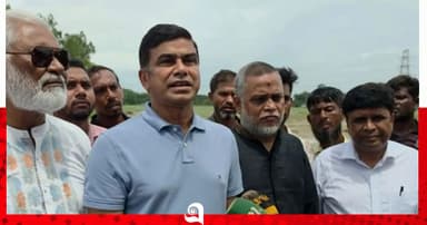 ক্ষতিগ্রস্ত বাঁধ দ্রুত মেরামতের নির্দেশ প্রতিমন্ত্রীর