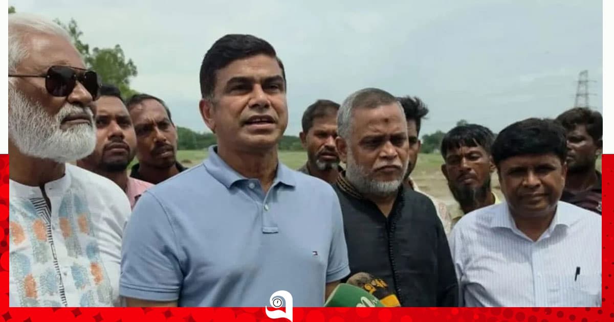 ক্ষতিগ্রস্ত বাঁধ দ্রুত মেরামতের নির্দেশ প্রতিমন্ত্রীর