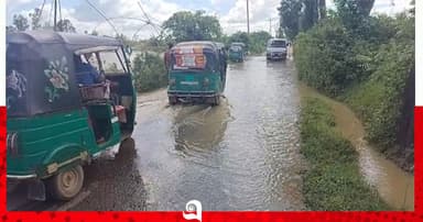 খোয়াই নদীর পানি বিপৎসীমার ওপরে, বাঁধে ফের ভাঙন