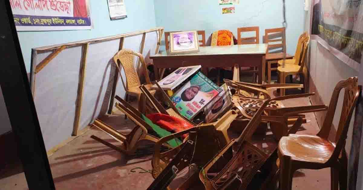 নাটোরে বিএনপি কার্যালয়ে ভাঙচুরের অভিযোগ