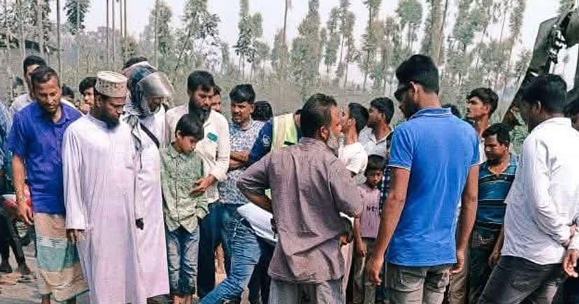 পাটগ্রামে সড়ক দূর্ঘটনায় মোটরসাইকেল আরোহী নিহত